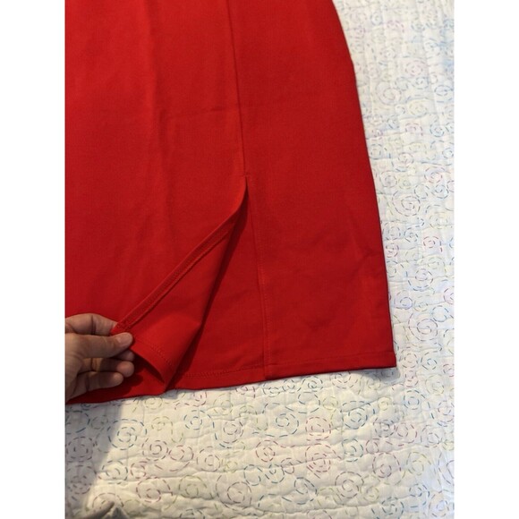 Urban Coco Women's Red Stretch Pull-On Pencil Skirt - Size XL - NWT - Picture 4 of 12